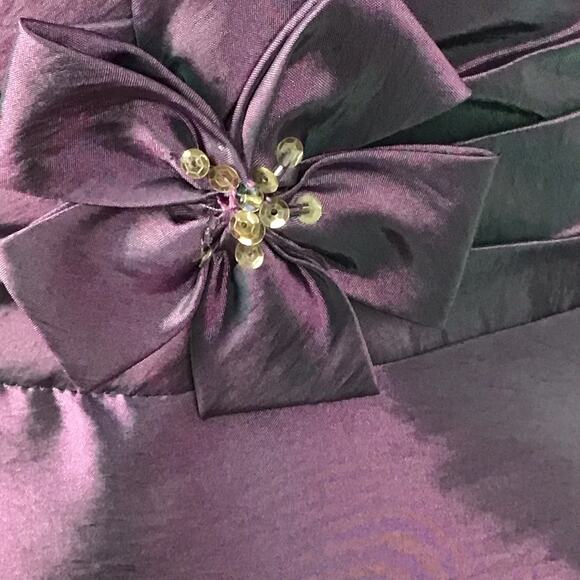 DaVinci Amethyst Plum Halter Neck Sleeveless Molded Cup Formal Cocktail Dress 12 - Picture 5 of 14